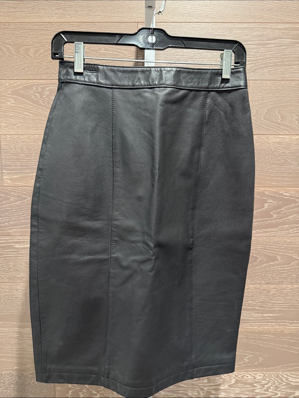 Genuine Leather Pencil Skirt
